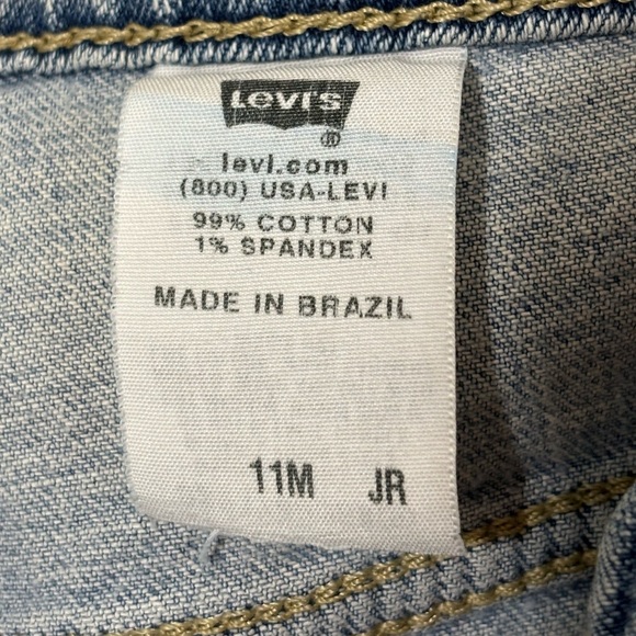 Levi’s Boy Cut Low/Mid Rise Jeans Size Jrs 11 Medium/Light Wash | Classic | - Picture 6 of 10